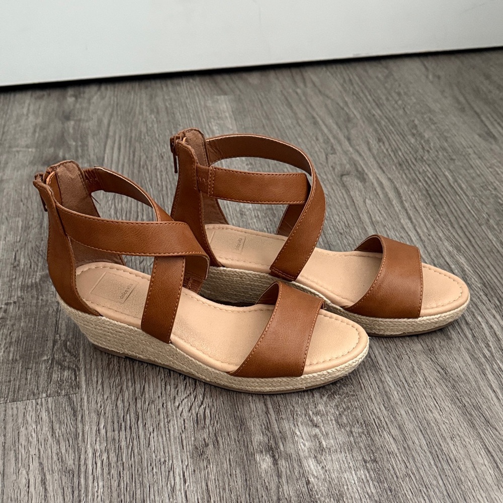 Dolce Vita Tan Strappy Kids‎ Wedges